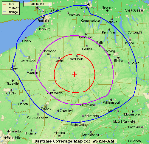 Daytime Coverage Map