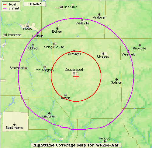 Nighttime Coverage Map